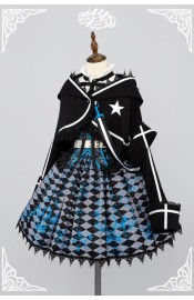 Pink Up Black Rock Shooter Innocent Soul Blouse Jacket Waist Belt Skirt and FS(Reservation/Full Payment Without Shipping)